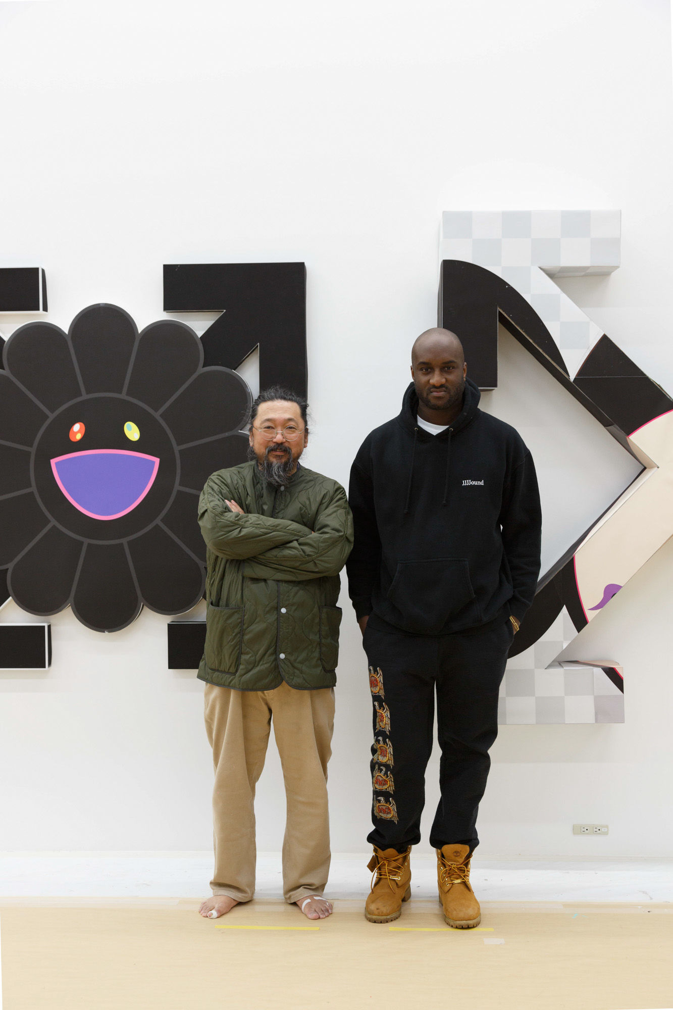 オフ-ホワイトのヴァージルと村上隆によるコラボアート展「Future 