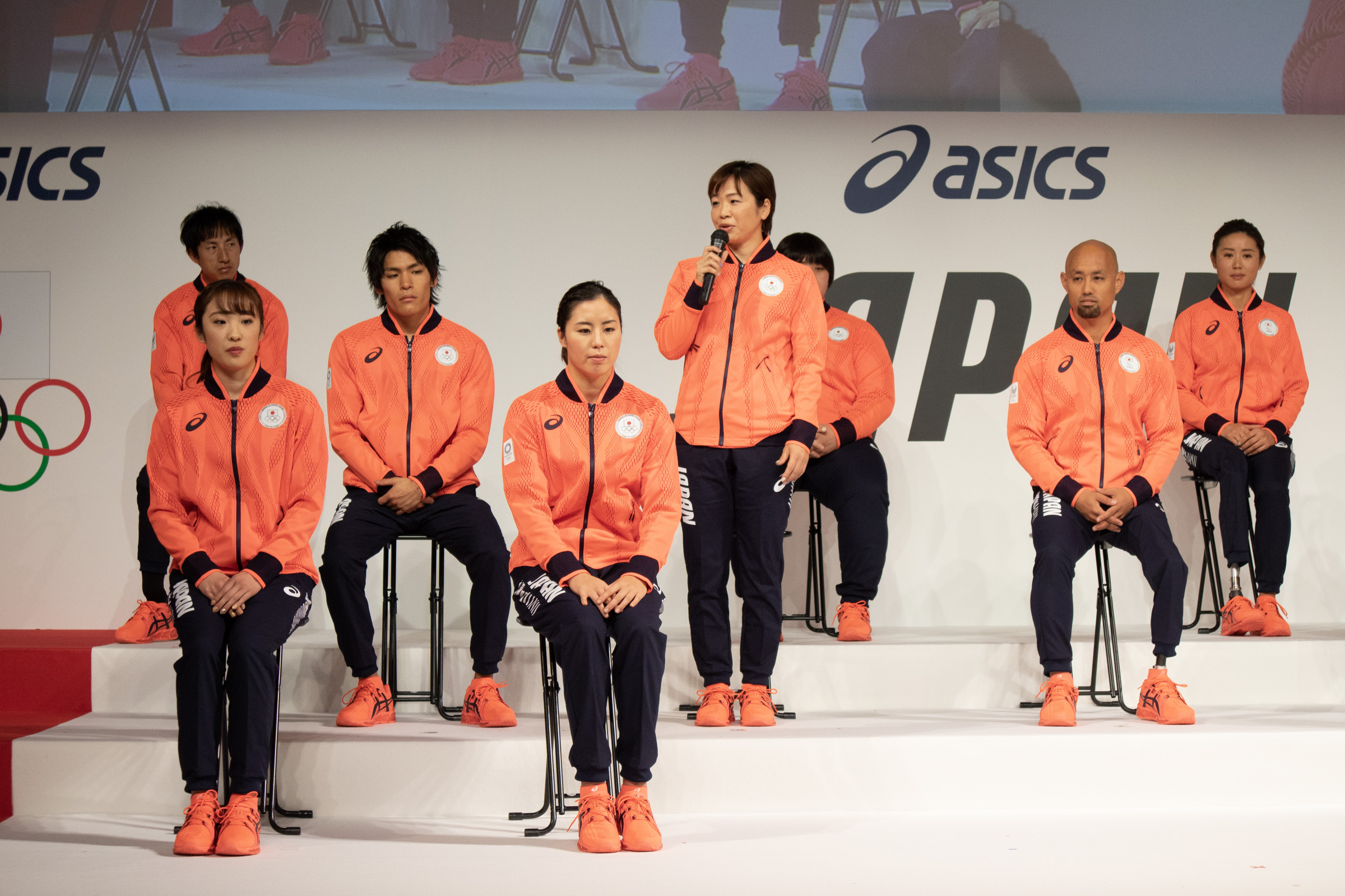 アシックス」東京五輪日本選手団オフィシャルスポーツウェア披露、日本 