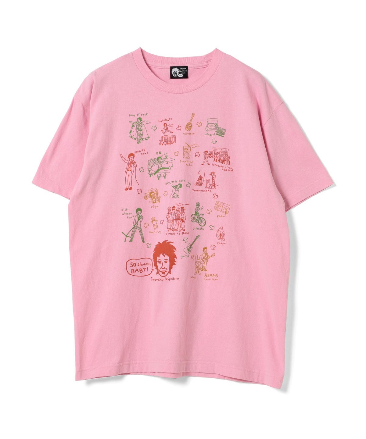 売れ筋公式店 忌野清志郎 ラフィータフィー Tシャツ M ピンク