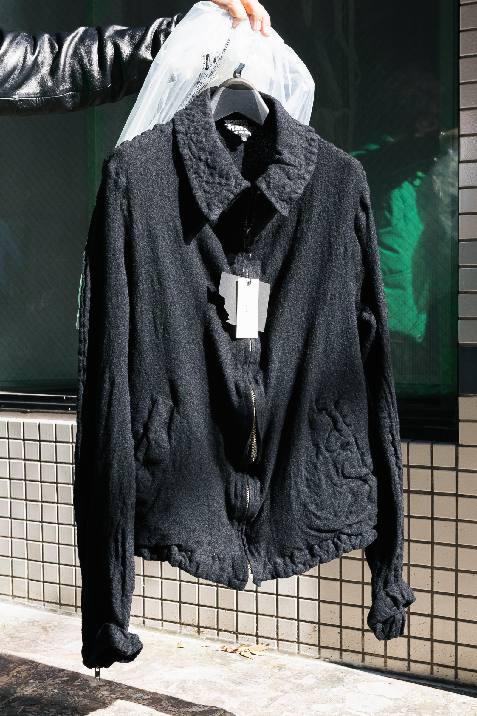 BLACK COMME des GARCONS 21aw ウール縮絨ブルゾン ジャケット