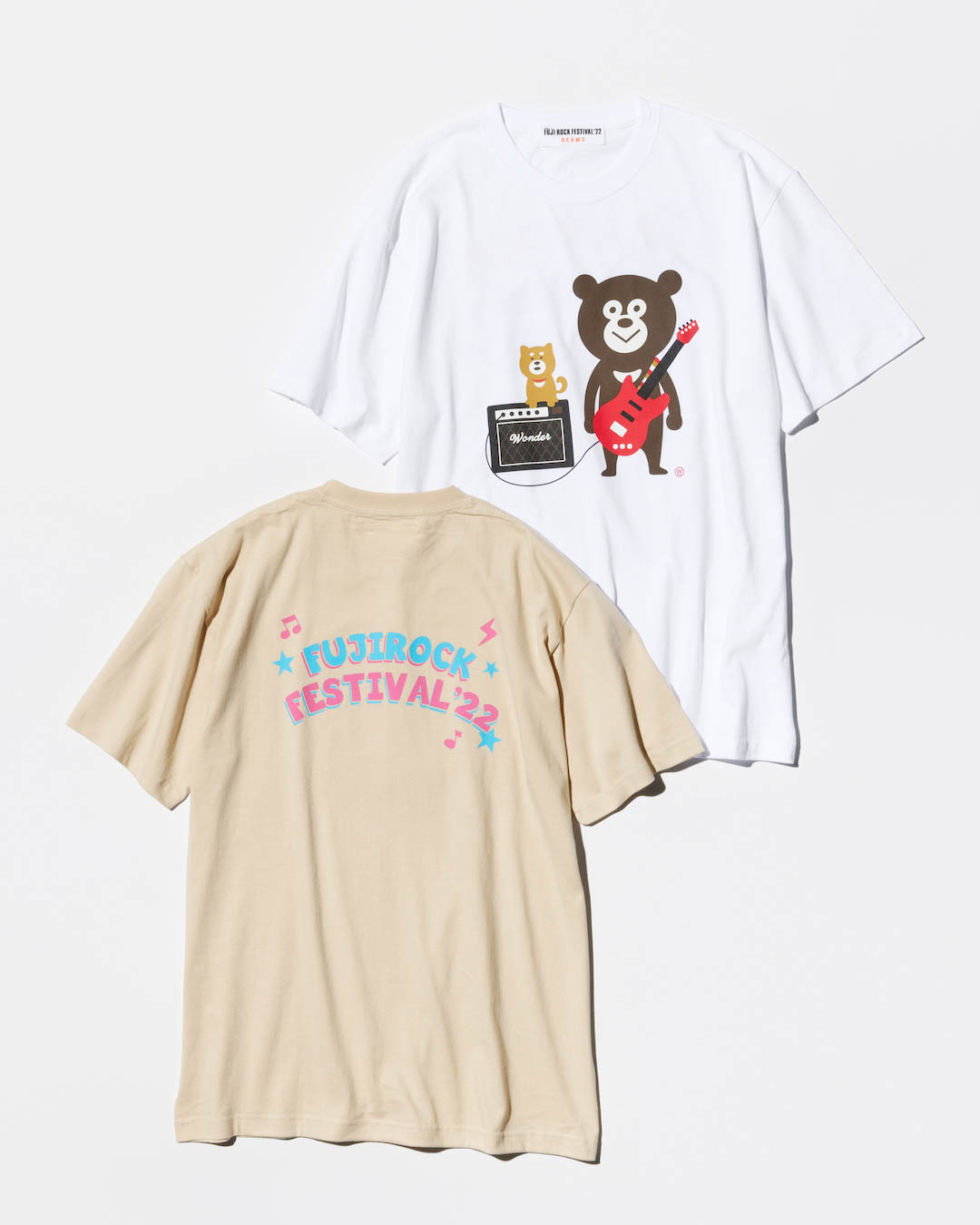ビームスがフジロックのオフィシャルTシャツを発売、ずっくやザ 