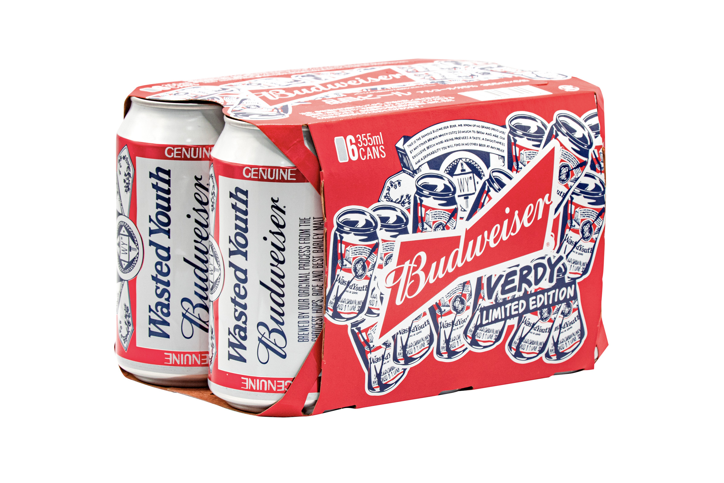 verdy wasted youth Budweiser フラワー缶　ＸLサイズ