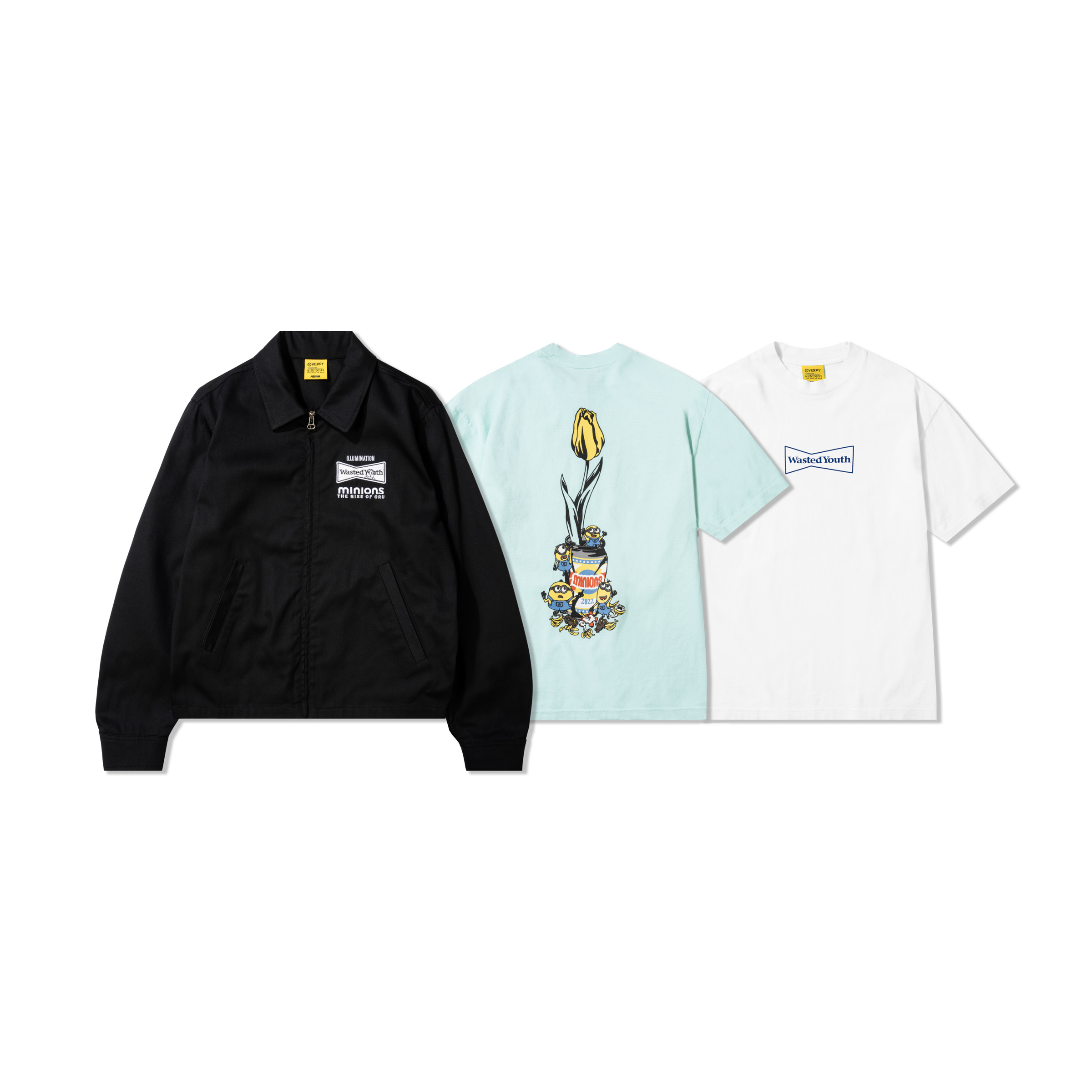 WASTED YOUTH x MINIONS T-SHIRT ミニオン M Tシャツ/カットソー(半袖/袖なし) クリアランスお得セール