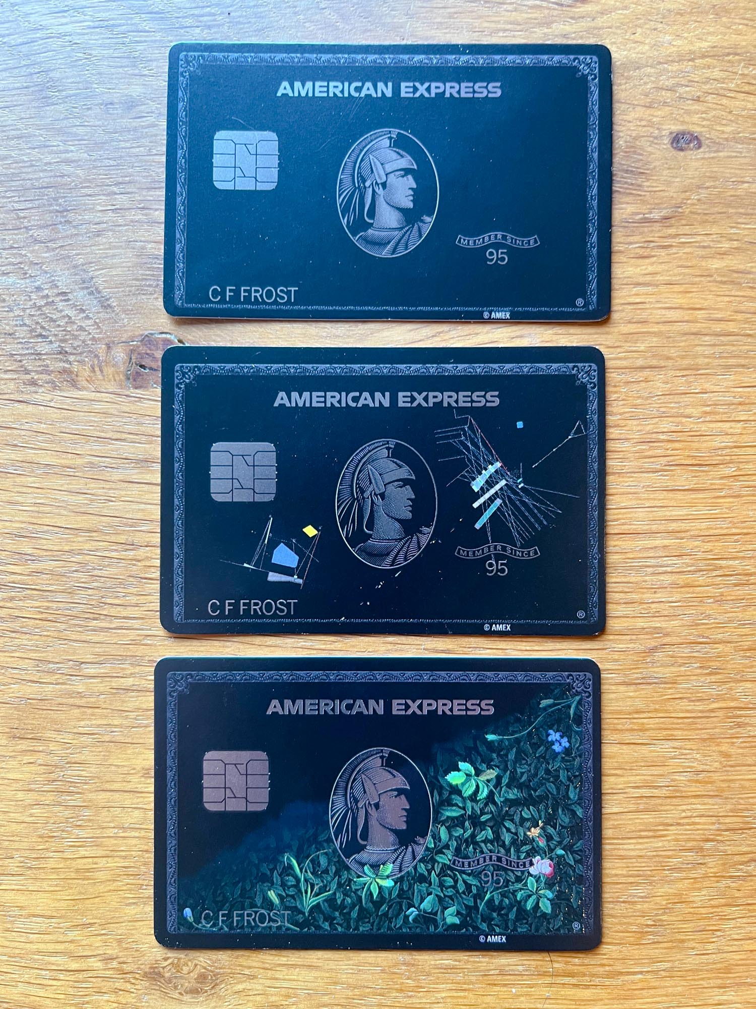 万華鏡 American Express Centurion card